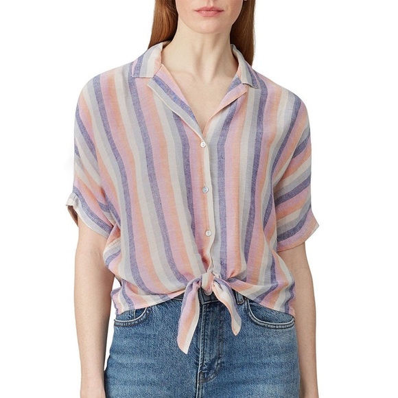 Rails Marley Mandalay Stripe Button Up Blouse, Size L - Picture 1 of 13